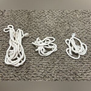 3 Yarn Ropes 127.5 inches, 51.5 inches, 42.5 inches